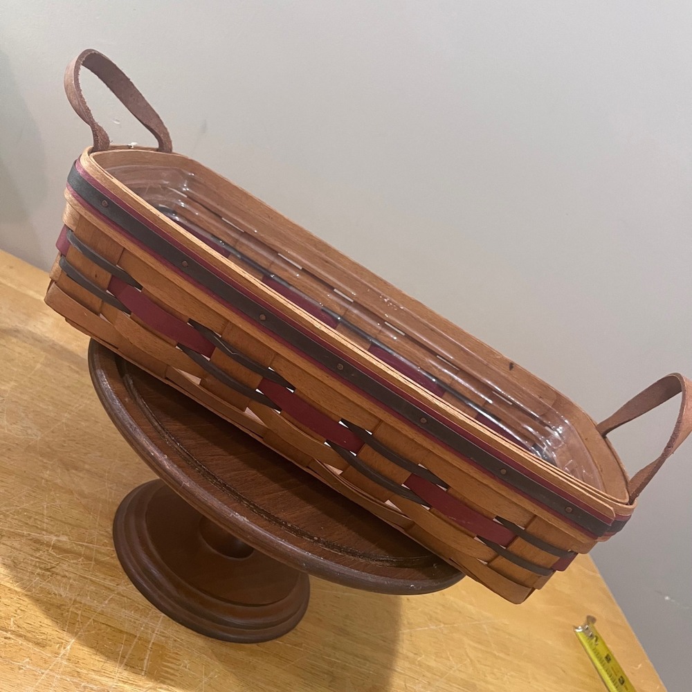 Vtg 1993 Longaberger Crisco American Baking Celebration Basket Leather Handles